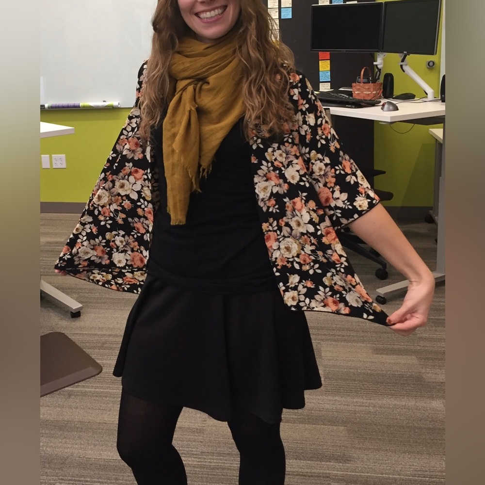 LuLaRoe Floral Bianka ‘Kimono’